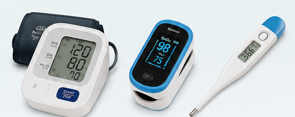 Aparat za krvni pritisak, pulsni oksimetar i toplomer